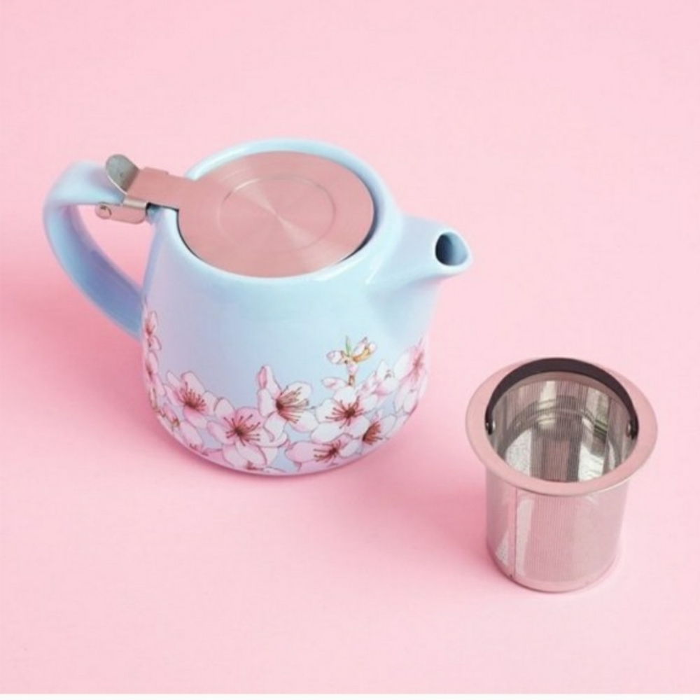 Alfred Stainless Steel Teapot, Cherry Blossom